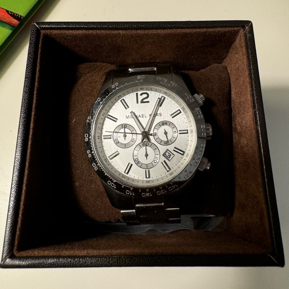 Michael Kors Silver Chronograph Watch